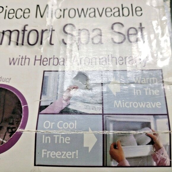 SARAH PEYTON 3 PIECE PINK  MICROWAVEABLE COMFORT SPA HERBAL AROMATHERAPY NEW - Picture 11 of 11